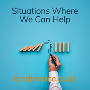 Situations where we can help finance your company.