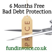 New offer: 6 months free bad debt protection.