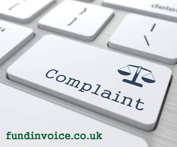 Invoice finance and factoring complaints.