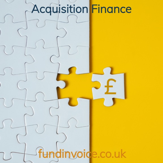 Acquisition finance using invoice finance.