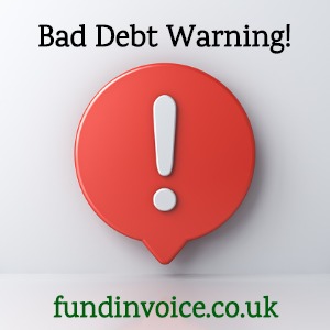 How to protect against bad debts following this warning.