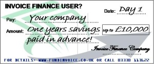 Invoice Finance Cost Savings Golden Hello