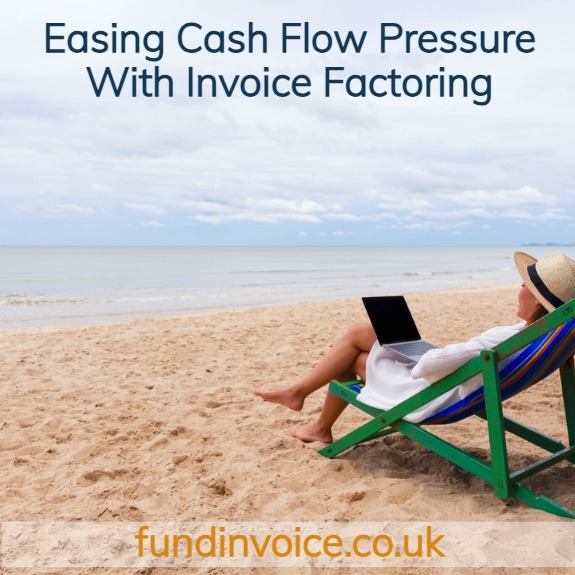 Business owner facing cash flow pressure in 2025, showing how invoice factoring and finance help ease economic uncertainty.