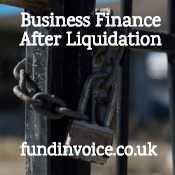 Business finance through invoice discounting after a liquidation.