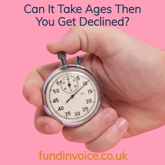 Video address the concern that it can take ages then you get declined for business finance