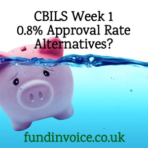 In week one only 0.8% of applicants for CBILS loans have been approved.