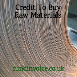 Alternative sources of credit to by raw materials.