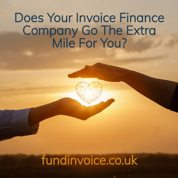 Does your invoice finance company go the extra mile for you?