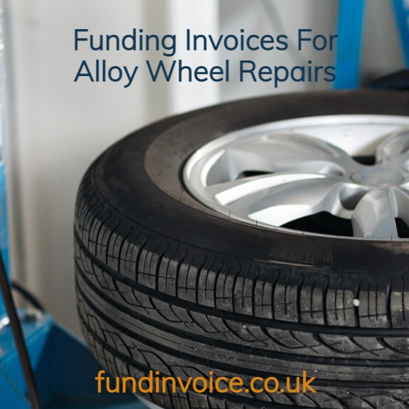 Funding invoices for repair and refurbishment of alloy wheels.