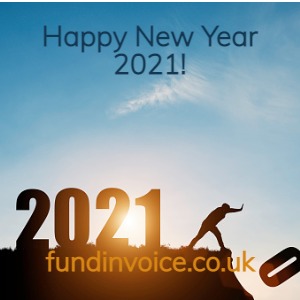 Happy New Year 2021 from the team at FundInvoice.