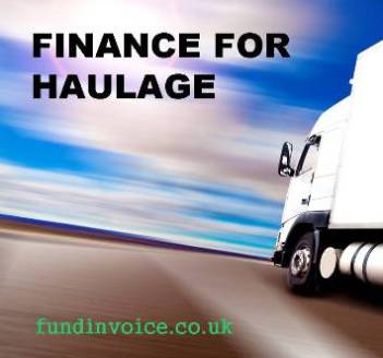 Transportation factoring for haulage, couriers and road transport companies