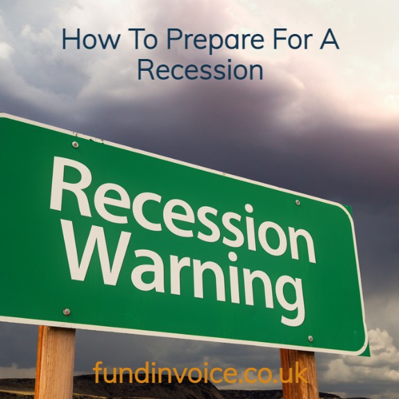 Steps UK businesses can take to be better prepared for a recession or economic downturn.