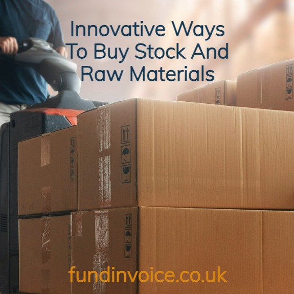 How to use receivables financing as an innovative way to finance the purchase of large amounts of stock or raw materials.