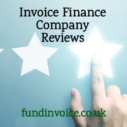 Reviews on Trustpilot, Feefo and Google about invoice finance companies.