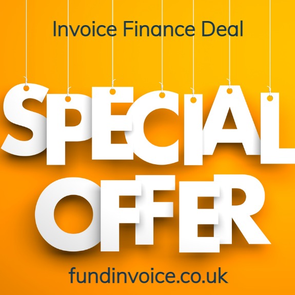 Invoice finance with zero service charge in month one, no arrangement fee and one percent discount margin for 6 months.