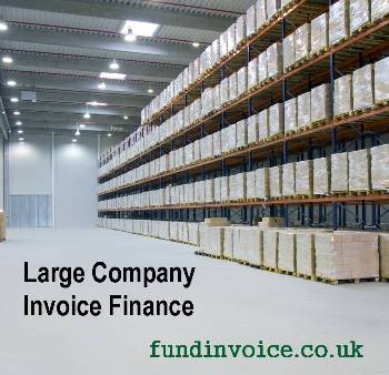 Invoice finance for large companies