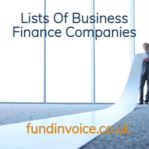 Lists of business finance companies by product.