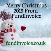 Merry Christmas 2019 from the team at FundInvoice.