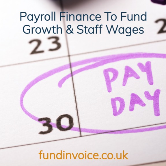 Payroll finance can be used to fund business growth and pay staff wages.