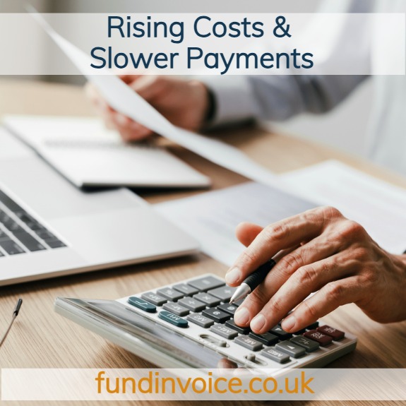 Rising costs and slower payments creating cash flow pressure for UK businesses