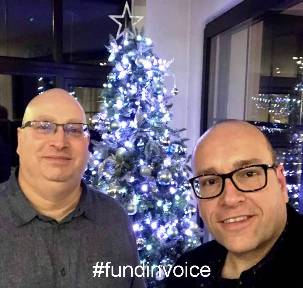 Sean and Glenn from FundInvoice Christmas 2019