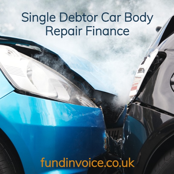 Single debtor car body repair invoice finance.