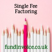 Single fee factoring with a one charge pricing structure.