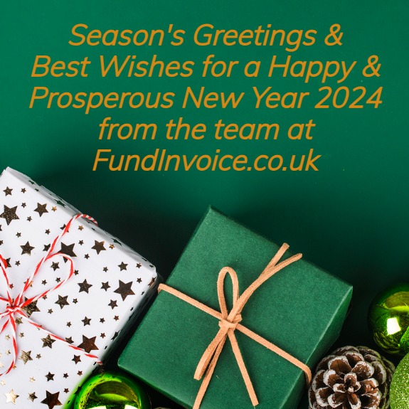 Merry Christmas 2023 from Glenn, Sean and the team at FundInvoice business financing brokers.