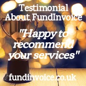 Customer testimonial "happy to recommend your services".