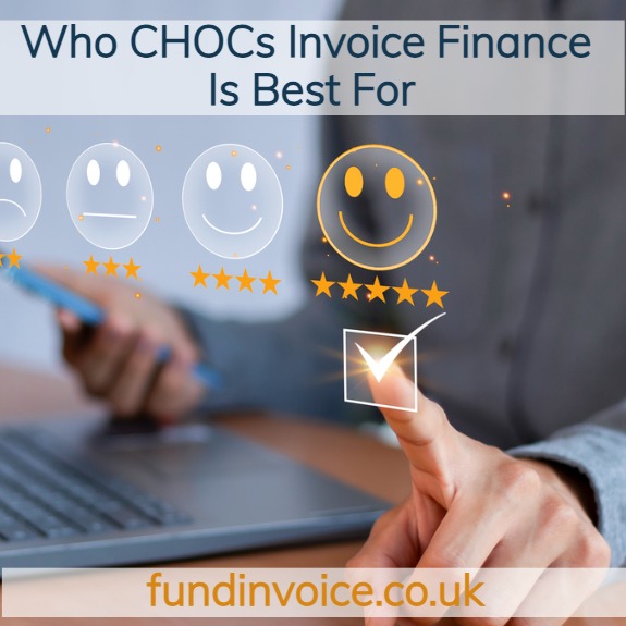UK business managing customer payments using CHOCs invoice finance